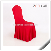 Personalizado Spandex tecido Cheap Chair Covers para Casamento com Ruffles